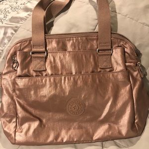 Kipling pink metallic purse